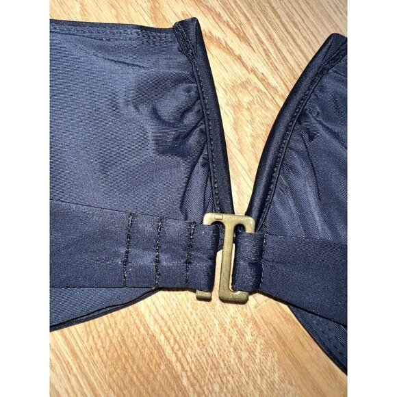 ANDIE SWIM The Scala Bikini Top Size Large Black Bandeau Strapless NWT E - Picture 6 of 7